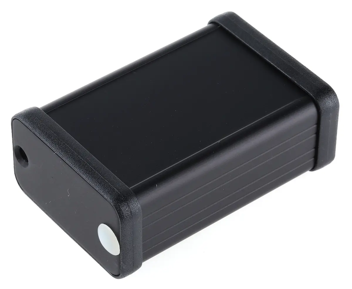 Produktfoto 1 von Hammond 1455; Gehäuse; Aluminium; Schwarz IP54 Breite 45 mm Höhe 25 mm Länge 60 mm