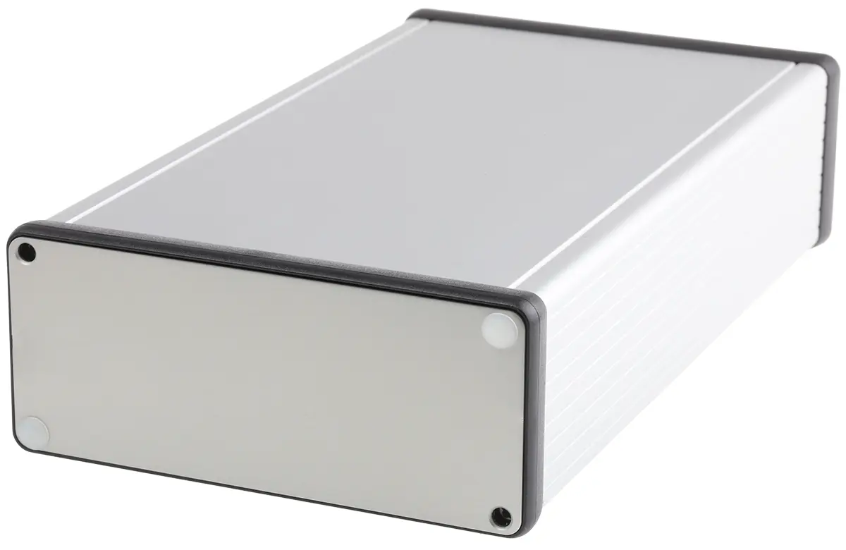Produktfoto 1 von Hammond 1455; Gehäuse; Aluminium; Silber IP54 Breite 125 mm Höhe 51.5 mm Länge 220 mm