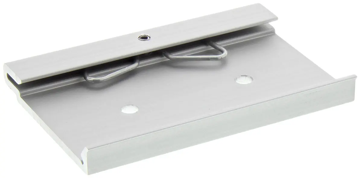 Produktfoto 1 von Hammond DIN-Hutschienen-Clip, 75 x 8 x 51.36mm, für 35-mm-DIN-Hutschiene 1427