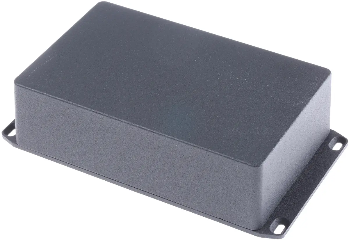Produktfoto 1 von Hammond 1590 Aluminium Gehäuse 1590 Schwarz Außenmaß 187.75 x 119.5 x 56mm IP54