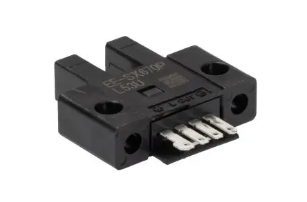 Omron EE-SX67 Gabel Optischer Sensor, Durchgangsstrahl, PnP Ausgang, Anschluss