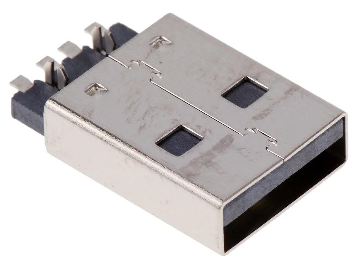 Produktfoto 1 von Wurth Elektronik, gewinkelt WR-COM USB-Steckverbinder Stecker USB Typ A 1, Oberfläche USB 2.0