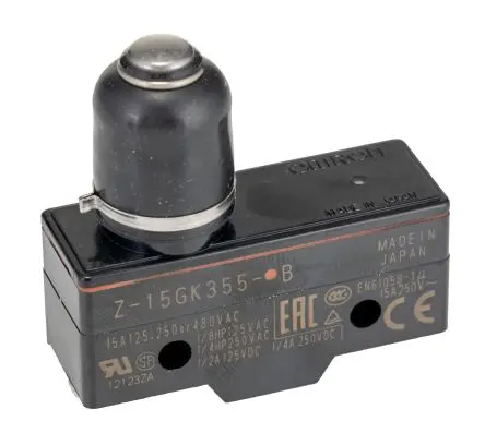 Produktfoto 1 von Omron Z Mikroschalter, Spulenfeder 1-poliger Umschalter, IP00 250V ac