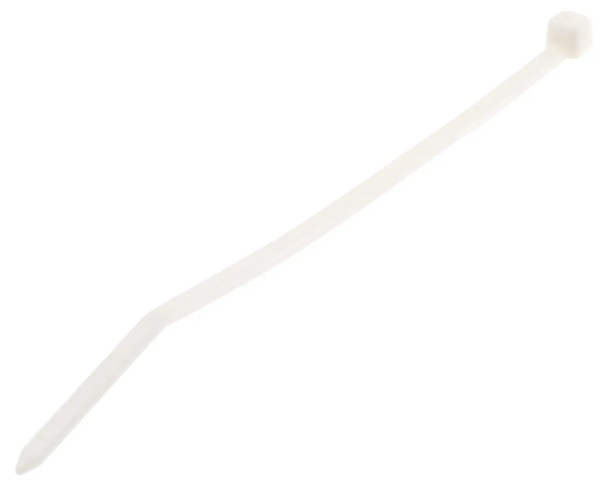 Produktfoto 1 von Thomas & Betts Ty-Fast Nylon 6.6 Kabelbinder Kabelbinder Weiß 2.5 mm x 100 mm