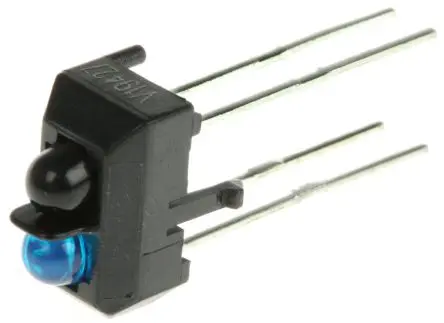 Produktfoto 1 von Vishay TCRT5000 Reflexionslichtschranke 2.5mm Peak Abstand Transistor-Ausgang, 4-Pin 2-Kanal Drahtanschluss