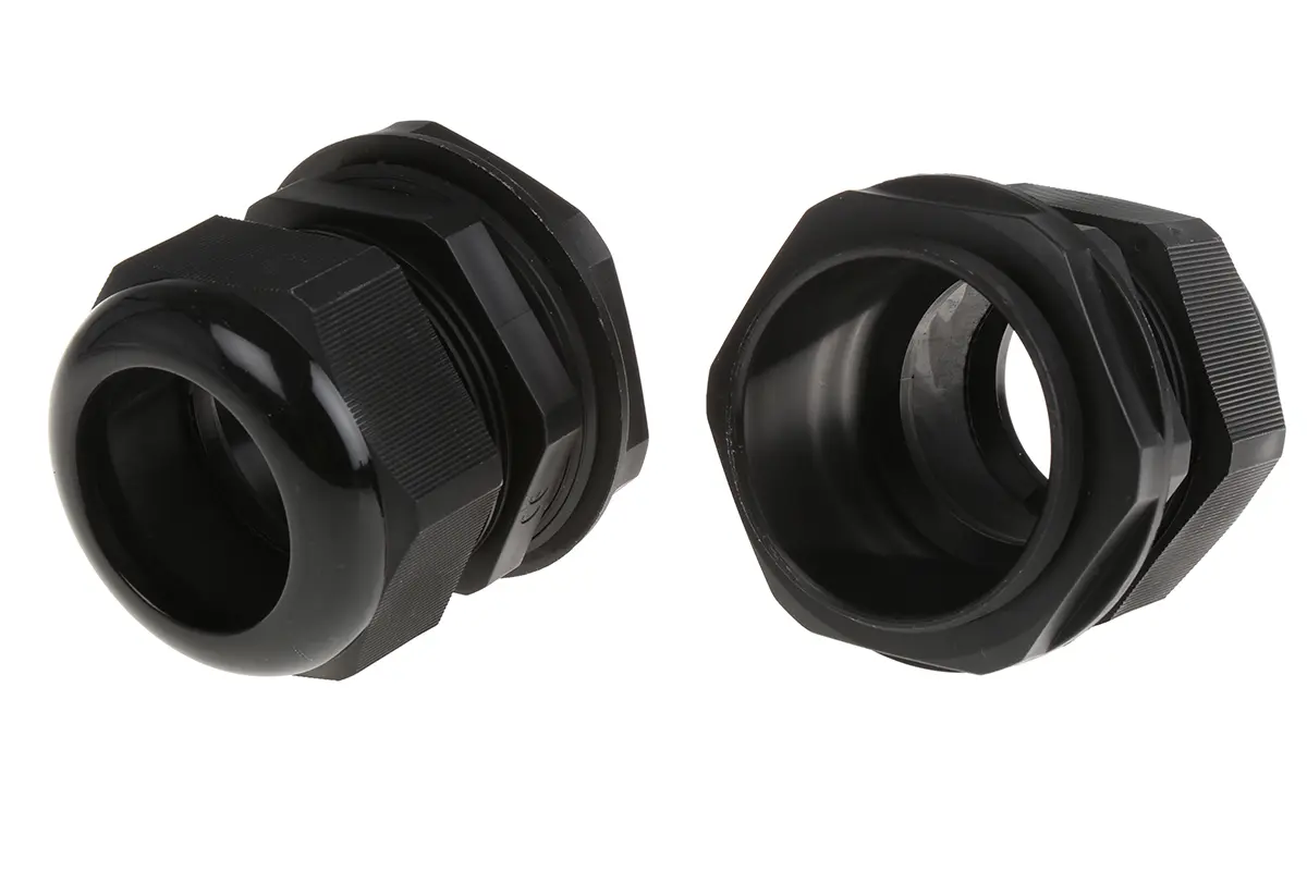 Produktfoto 1 von HellermannTyton NGM Kabelverschraubung, M63 Nylon 6.6 Schwarz 34 mm/ 44 mm, IP68