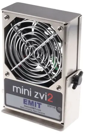 Produktfoto 1 von Desco Europe, 5 to 25 V Ionisator EU, US, UK Tischgehäuse mit 2 Lüftern, 40 mm x 90mm x 140 mm