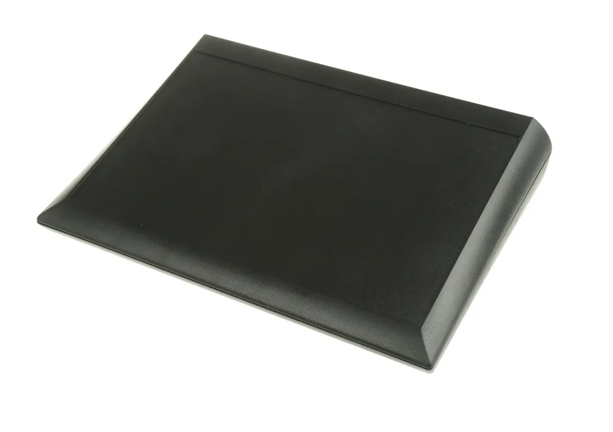 Produktfoto 1 von OKW Comptec ABS Pultgehäuse Geneigte Front, Schwarz, 290 mm 76 mm, 200 mm