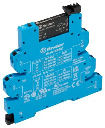 Produktfoto 1 von Finder Halbleiter-Interfacerelais DIN-Hutschiene Einsteckbar