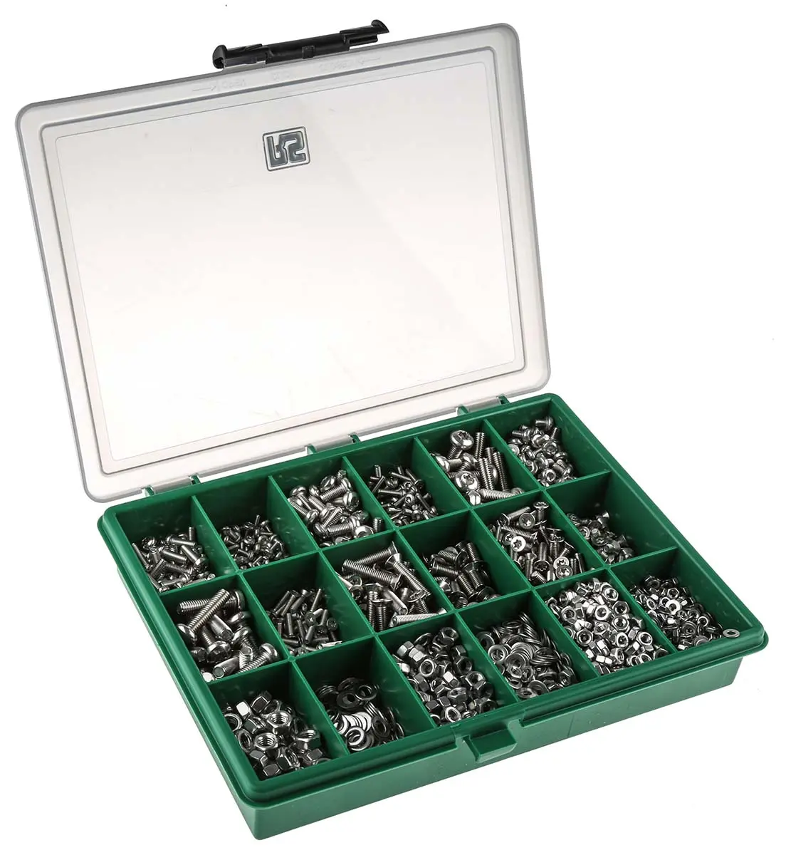 Produktfoto 1 von RS PRO Edelstahl Innensechsrund Mutter-/Unterlegscheibensatz Sechskant x 25 mm x 6 mm, 2475 Stück