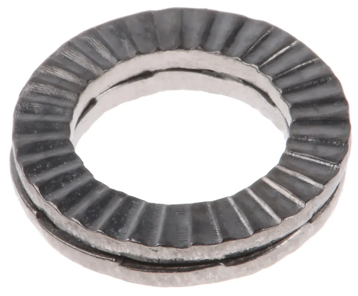 Produktfoto 1 von Heico Unterlegscheiben für M8 Schrauben, Edelstahl Keilverriegelung, 2.6 mm x 8.6 mm