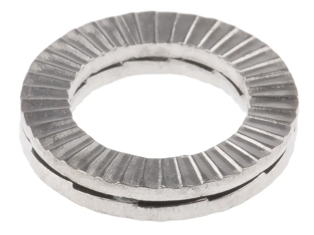 Produktfoto 1 von Heico Unterlegscheiben für M10 Schrauben, Edelstahl Keilverriegelung, 2.6 mm x 10.7 mm