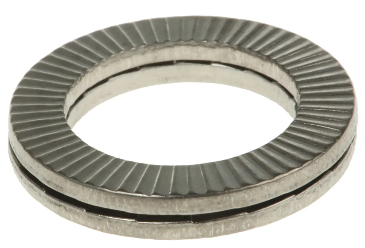 Produktfoto 1 von Heico Unterlegscheiben für M16 Schrauben, Edelstahl Keilverriegelung, 3.6 mm x 17 mm