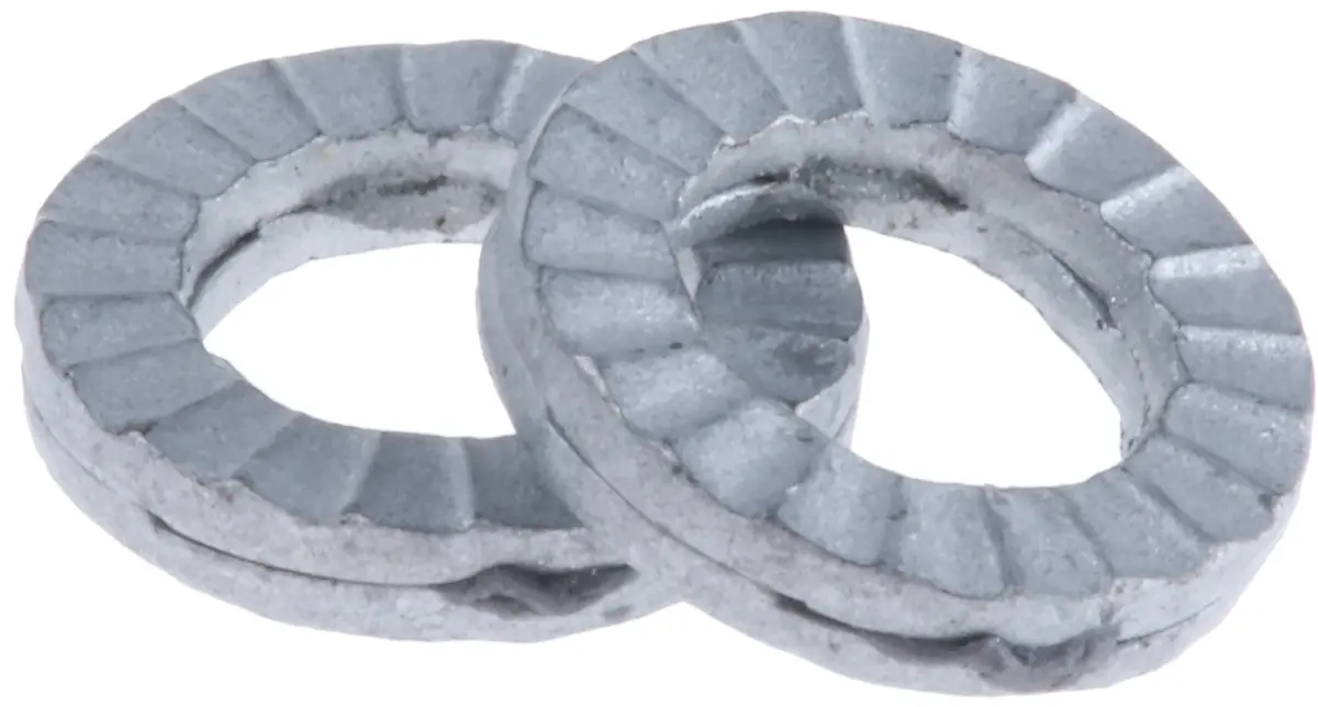 Produktfoto 1 von Heico Unterlegscheiben für M5 Schrauben Delta Protect, Unlegierter Stahl Keilverriegelung, 1.7 mm x 5.4 mm