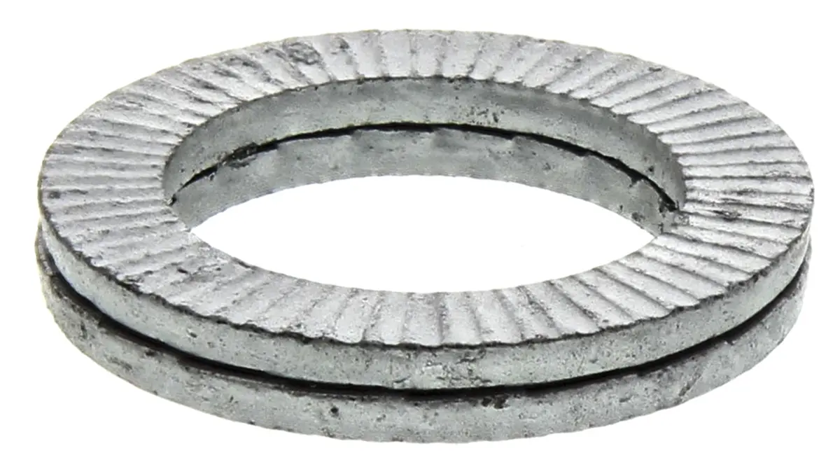 Produktfoto 1 von Heico Unterlegscheiben für M16 Schrauben Delta Protect, Unlegierter Stahl Keilverriegelung, 3.7 mm x 17 mm