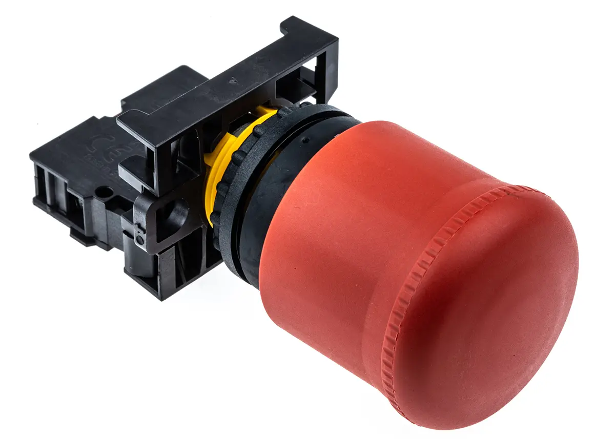 Produktfoto 1 von Eaton RMQ Titan M22 Not-Aus-Drucktaster, Ø 22 mm, 1 Öffner, Rot IP40, IP66, IP69K, Zugentriegelung