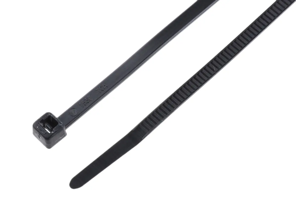Produktfoto 1 von HellermannTyton T Nylon 6.6 Kabelbinder Nicht lösbar Schwarz 3.5 mm x 150 mm