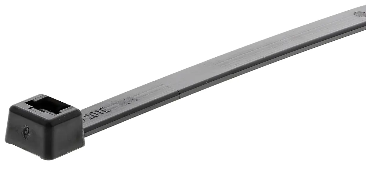 Produktfoto 1 von HellermannTyton T120L Nylon 6.6 Kabelbinder Innen gezackt Schwarz 7.6 mm x 387 mm
