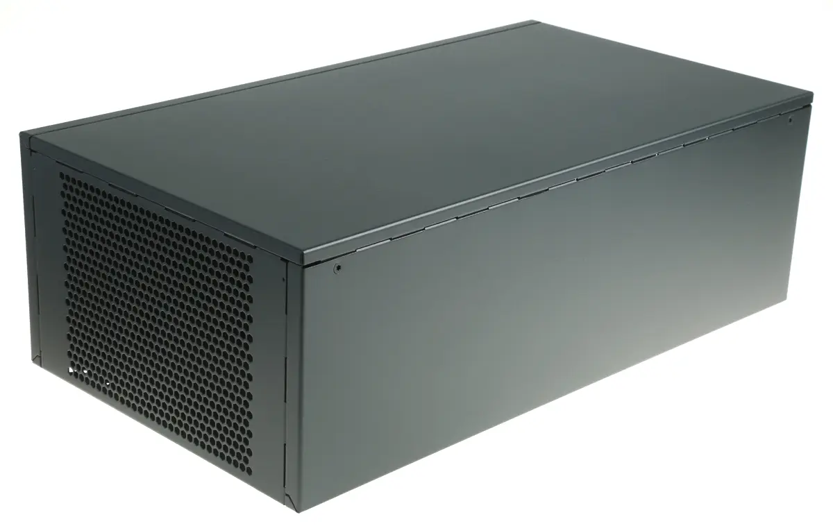 nVent SCHROFF Interscale M 19 Zoll Rack-Montage-Gehäuse 3 U Belüftet Grau, B: 399 mm x T: 221 mm x H: 133 mm