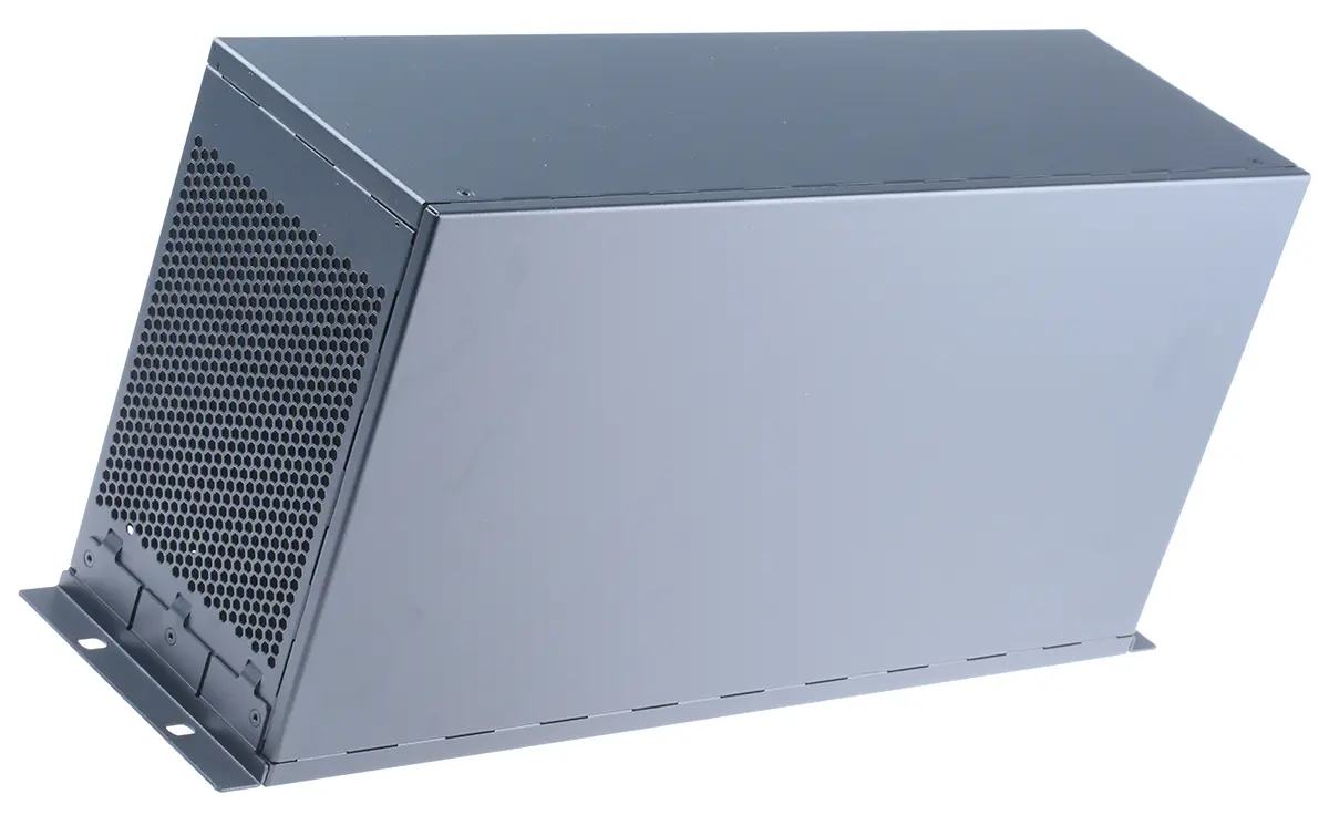 nVent SCHROFF Interscale M 19 Zoll Rack-Montage-Gehäuse 3 U Belüftet Grau, 444 mm x 221 mm x 133 mm