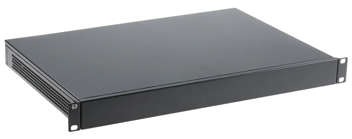 nVent SCHROFF Interscale M 19 Zoll Rack-Montage-Gehäuse 1 U Belüftet Grau, 444 mm x 310 mm x 44 mm