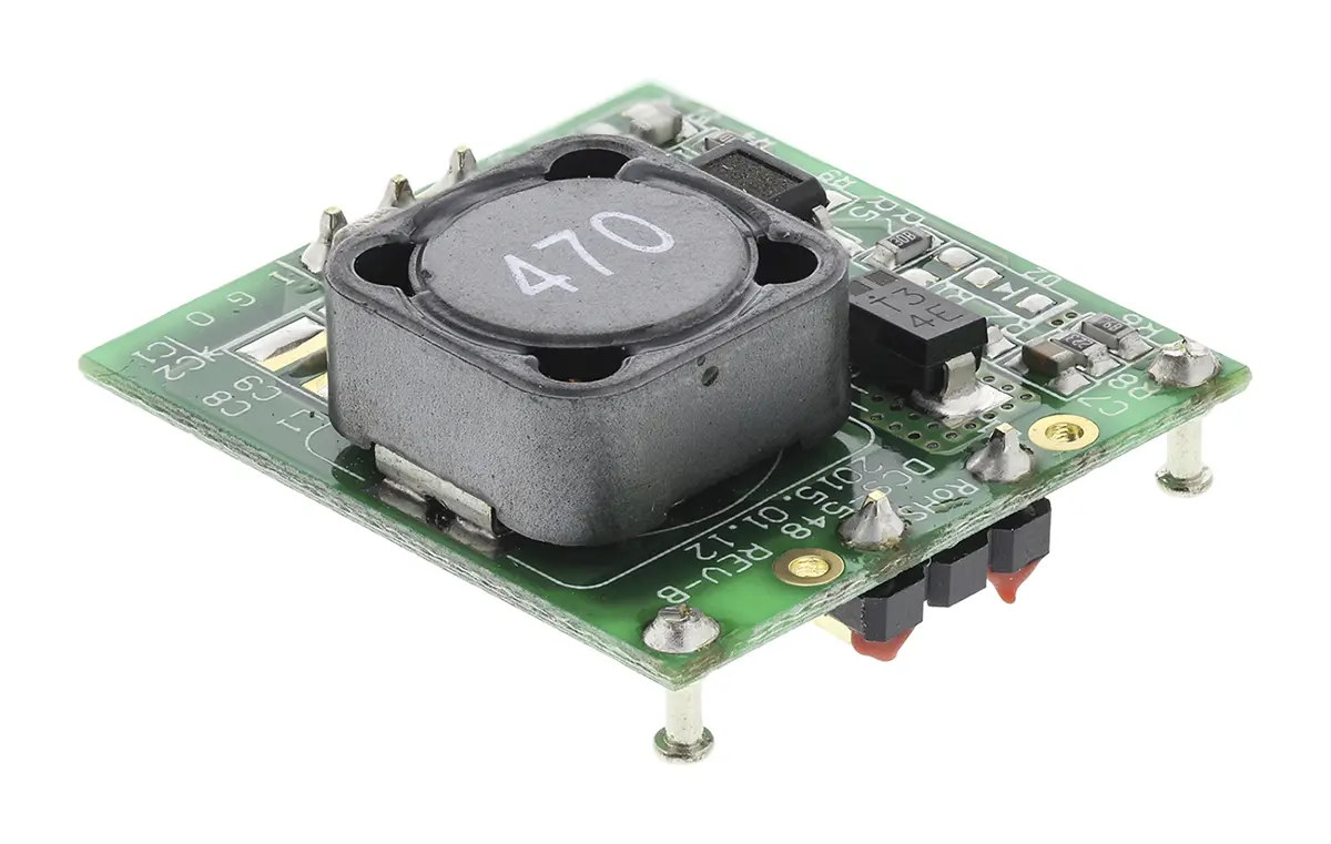 Produktfoto 1 von Recom R78-T DC/DC Konverter, 12V dc OUT 1 A Oberfläche, Schraubanschlussklemme 12V dc -40 °C 85 °C