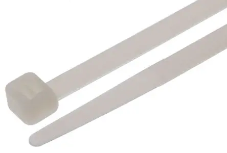 Produktfoto 1 von RS PRO Nylon 6.6 Kabelbinder Nicht lösbar Natur 4.8mm x 450 mm