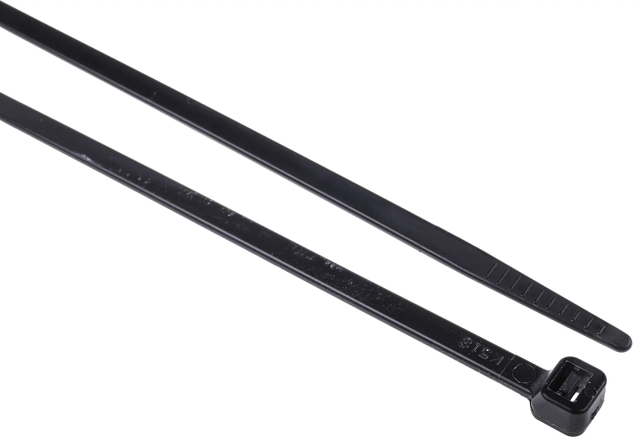 RS PRO Nylon 6.6 Kabelbinder Nicht lösbar Schwarz 4.8 mm x 368 mm