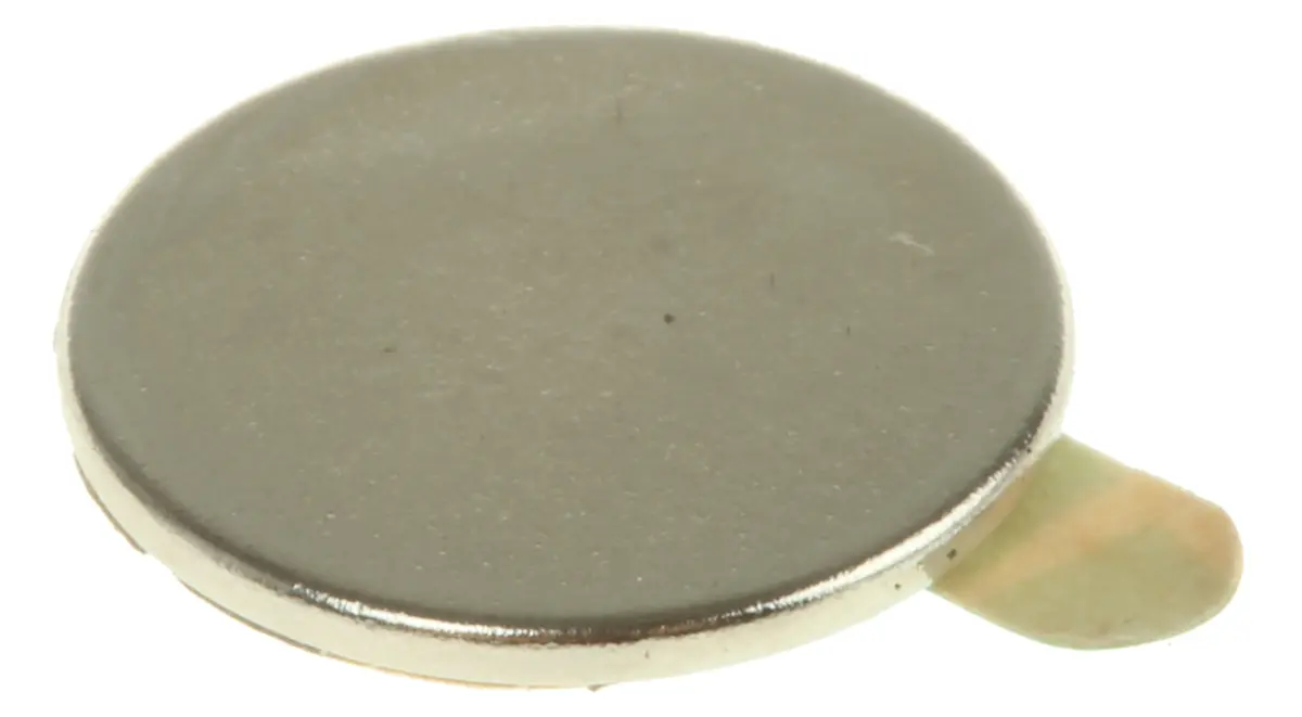 Produktfoto 1 von Eclipse Neodym Magnet, 12 mm, 0.65 kg Selbstklebend x 1 mm, L. 1 mm