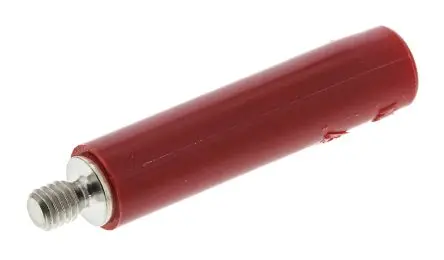 Produktfoto 1 von Staubli 4 mm Buchse Rot Buchse für Laborstecker, Kontakt Nickel, 600V 32A, Schraubanschluss