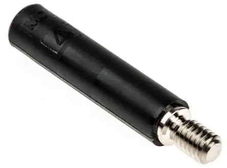 Produktfoto 1 von Staubli 4 mm Buchse Schwarz Buchse für Laborstecker, Kontakt Nickel, 600V 32A, Schraubanschluss