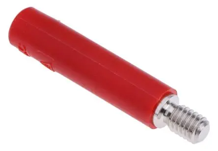Produktfoto 1 von Staubli 4 mm Buchse Rot Buchse für Laborstecker, Kontakt Nickel, 600V 32A, Schraubanschluss