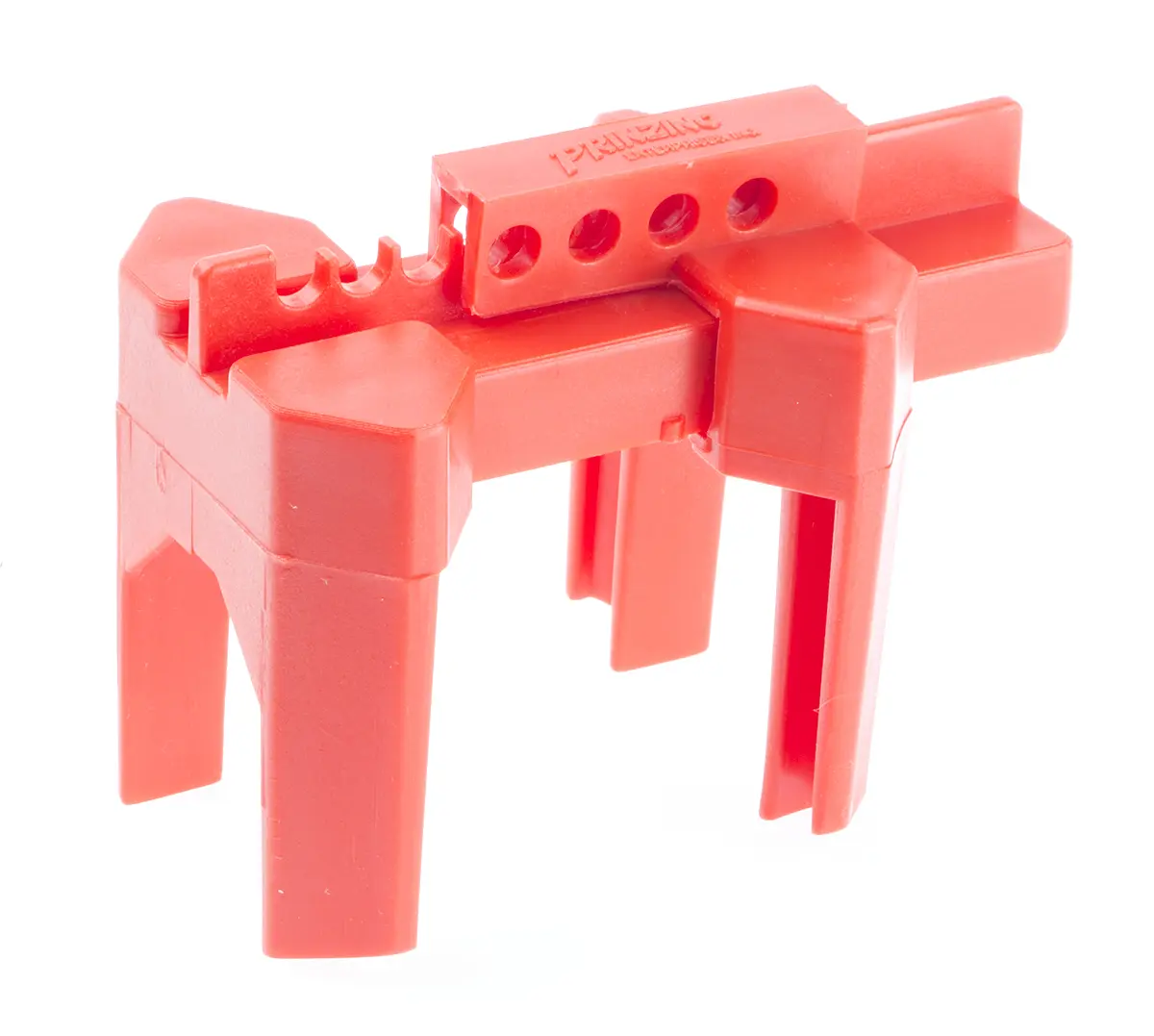 Produktfoto 1 von Brady Polypropylen Aussperrung Typ Kugelhahnverriegelung, 4-fach Verriegelung 7.95 mm, Rot