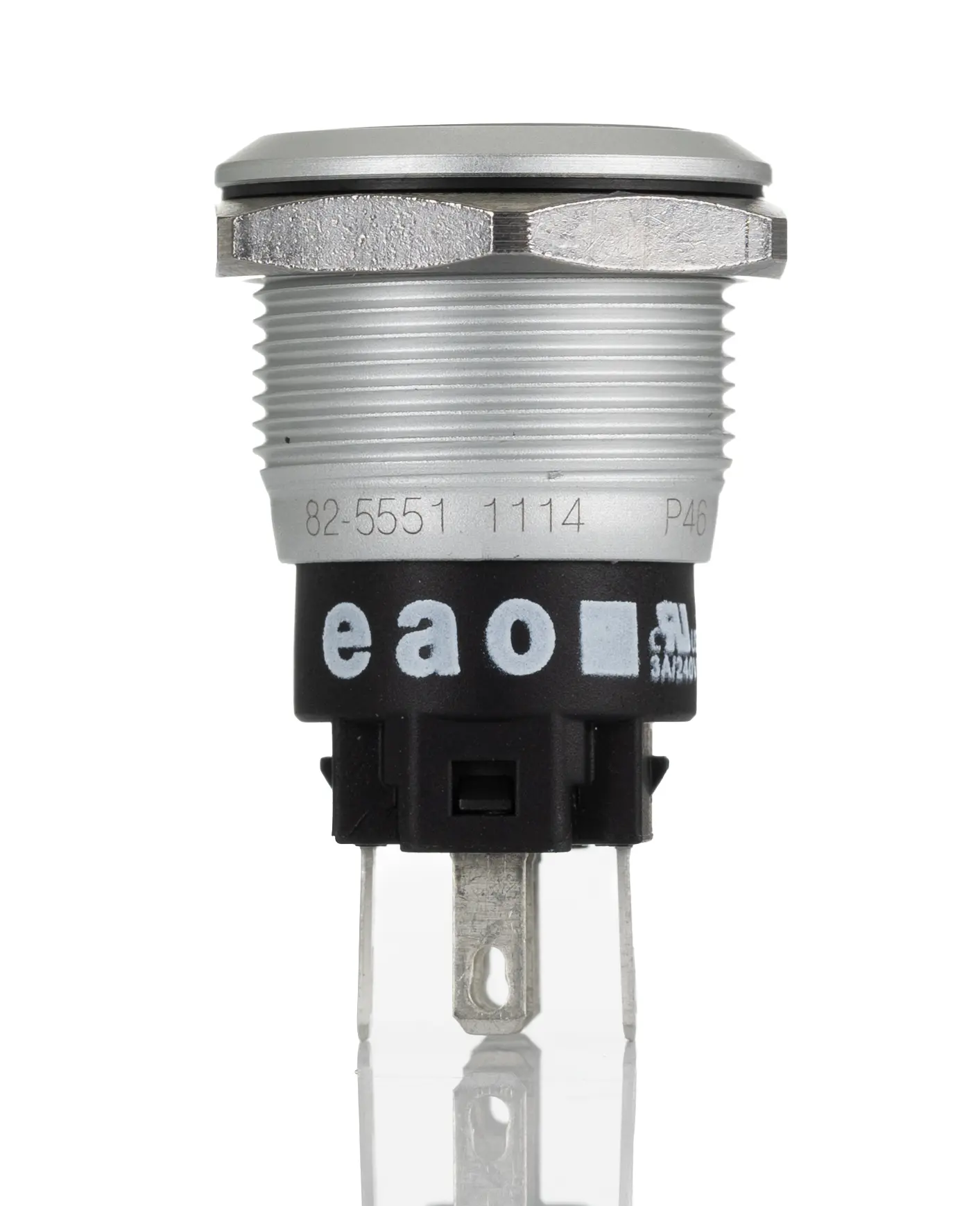 Produktfoto 1 von EAO 82 Druckschalter Rot Beleuchtet Tastend Panel Ø 19 mm, 1-poliger Umschalter / 1A 24 V dc 250 V ac, IP65, IP67