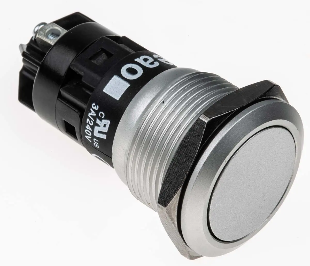 Produktfoto 1 von EAO 82 Druckschalter Tastend Panel Ø 19 mm, 1-poliger Umschalter / 1A 24 V dc 250 V ac, IP65, IP67