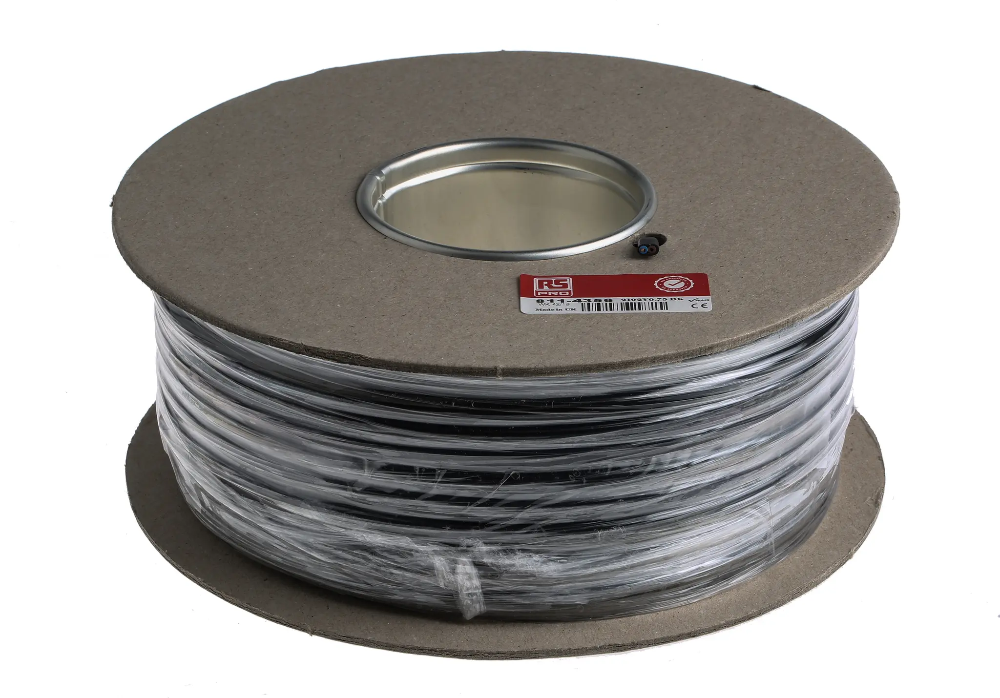 Produktfoto 1 von RS PRO H03VVH2-F Netzkabel, 2-adrig Schwarz /Ø 3.2 x 5.2 → 3.8 x 6.3 mm Außen-ø , 100 m 70 °C, 300 V,