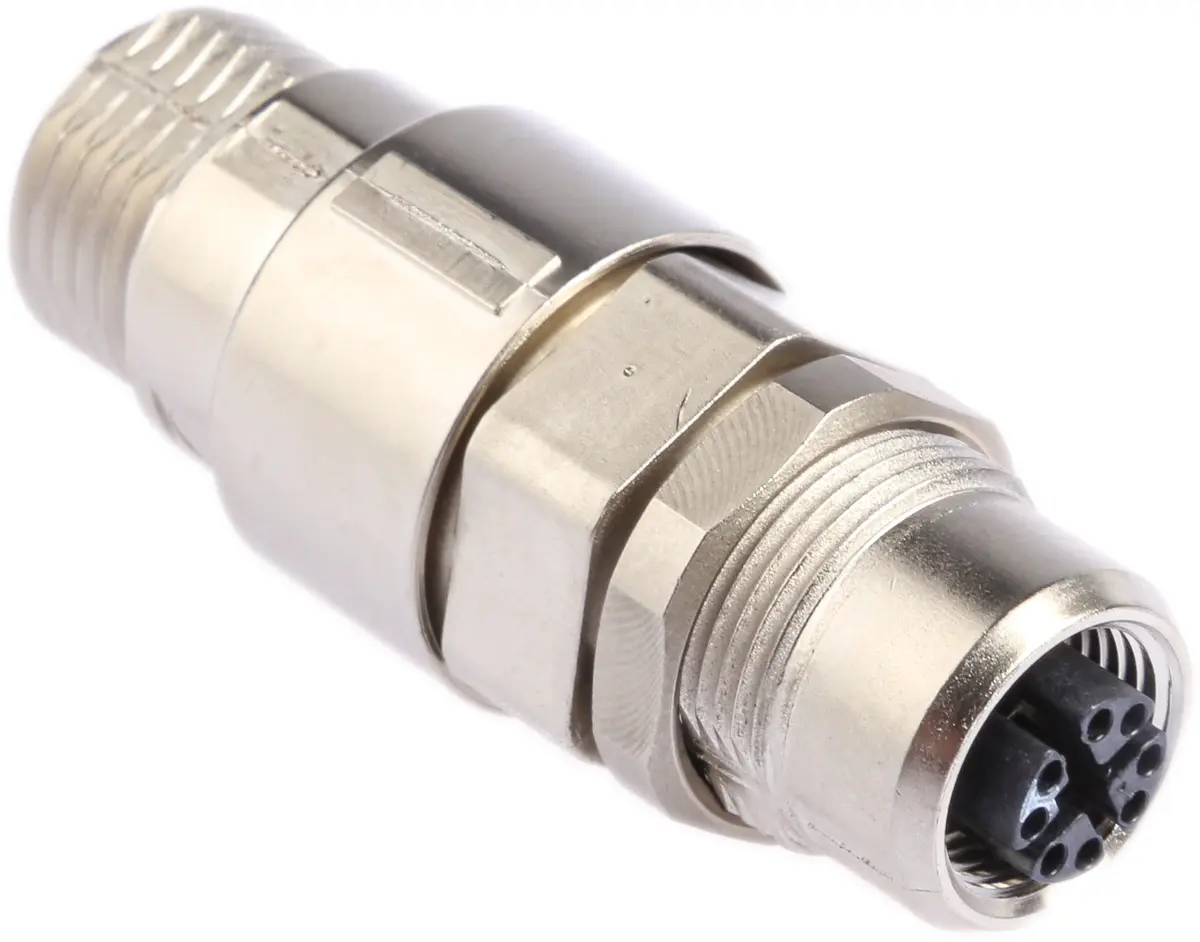 Produktfoto 1 von HARTING, Vertikal Harspeed Rundsteckverbinder Adapter 8 M12, IP65 Buchse 8 M12 Buchse