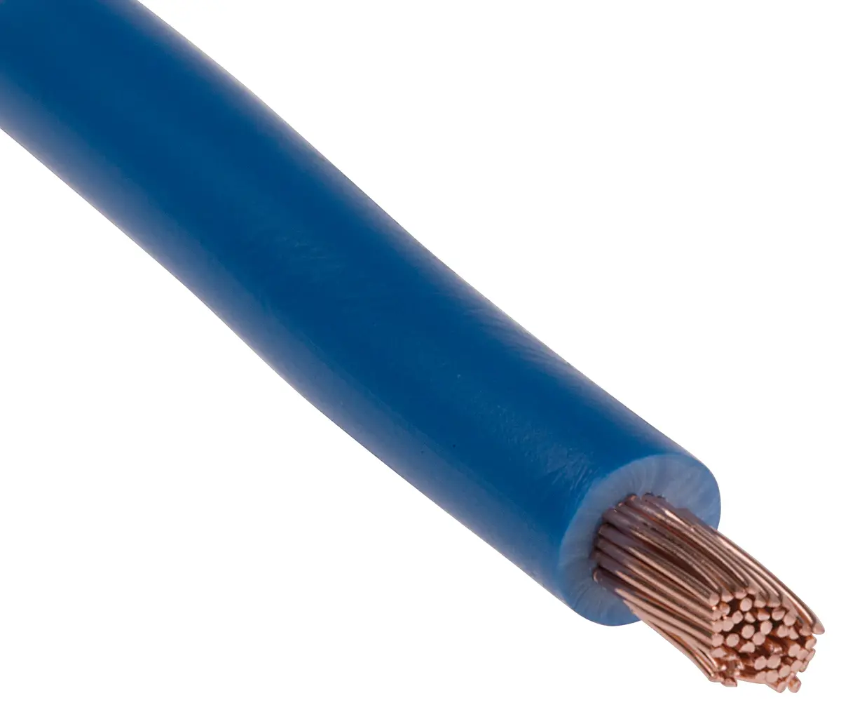 Produktfoto 1 von RS PRO Einzeladerleitung 4mm², 11 AWG 25m Blau PVC isoliert Ø 4.8mm 56/0,3 mm Litzen