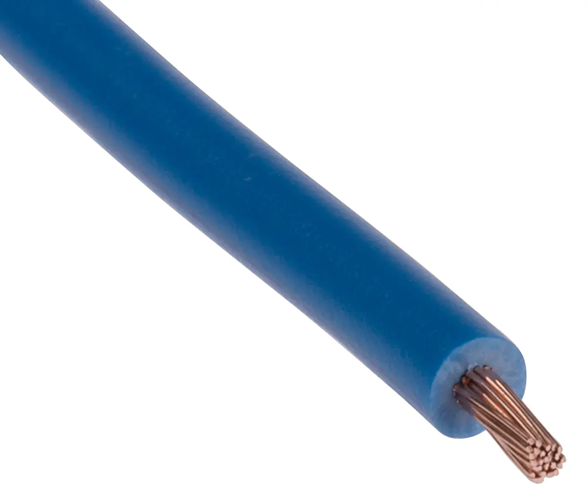 Produktfoto 1 von RS PRO Einzeladerleitung 1mm2, 18 AWG 100m Blau PVC isoliert Ø 3.4mm 32/0.2 mm Litzen