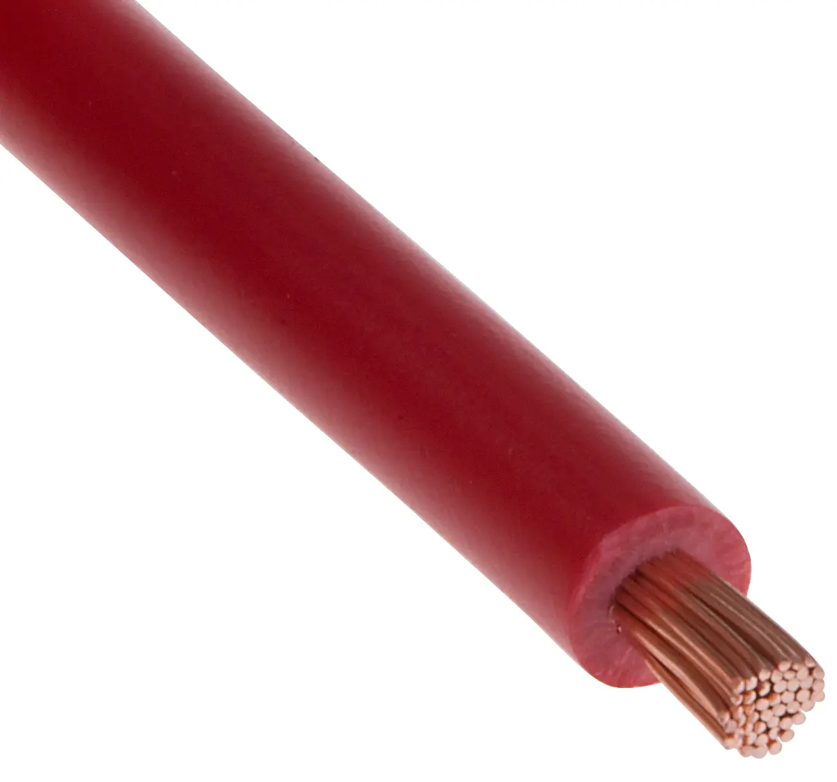 Produktfoto 1 von RS PRO Einzeladerleitung 2.5mm², 13 AWG 100m Rot PVC isoliert Ø 4.2mm 50/0,25 mm Litzen