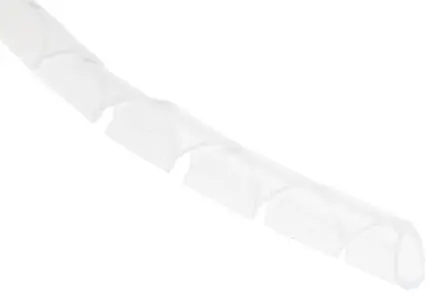 Produktfoto 1 von RS PRO Spiral-Kabelumwicklung / 4.5 mm Polyethylen Natur, für Kabel-Ø 4 mm bis 15 mm, Länge 30.5 m