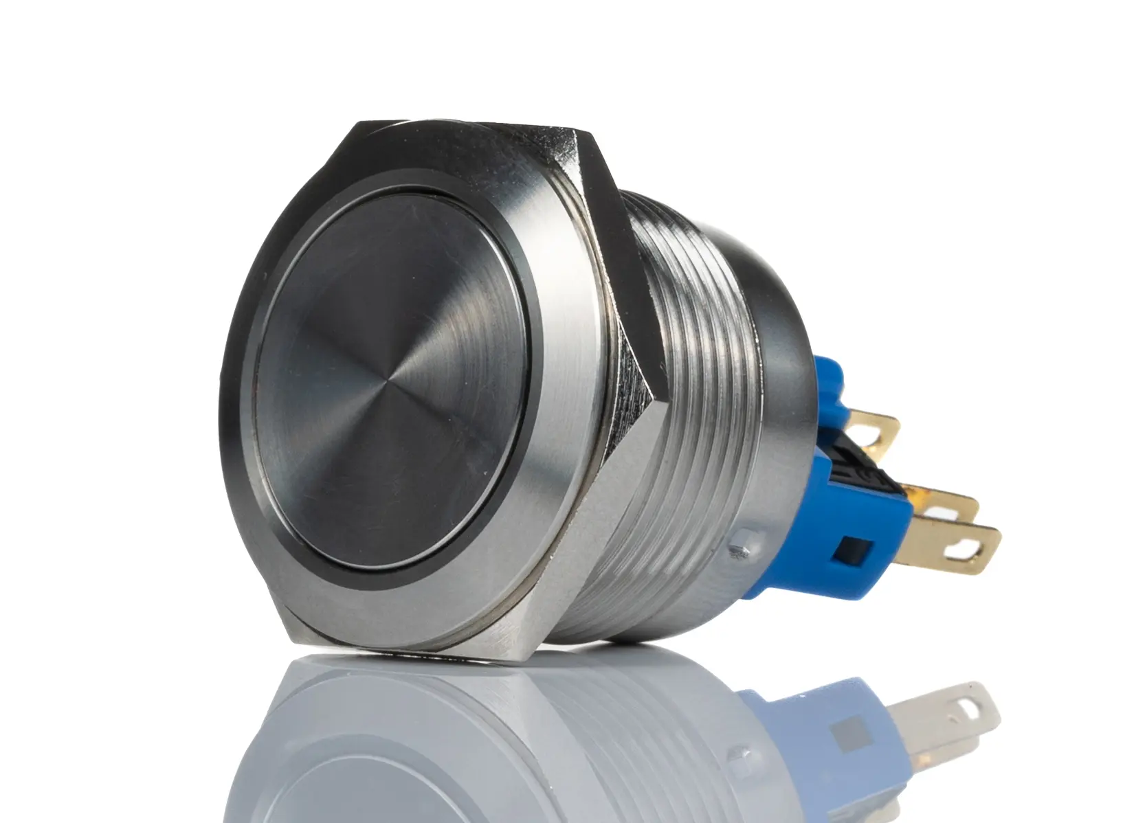 Produktfoto 1 von RS PRO Druckschalter Weiß Tastend Panel Ø 22 mm, 1-poliger Umschalter / 5A 250 V ac, IP65, IP67