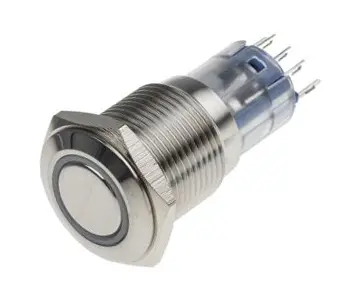 Produktfoto 1 von RS PRO Druckschalter Weiß Beleuchtet Rastend Panel Ø 16 mm, 1-poliger Umschalter / 3A 250 V ac, IP65, IP67