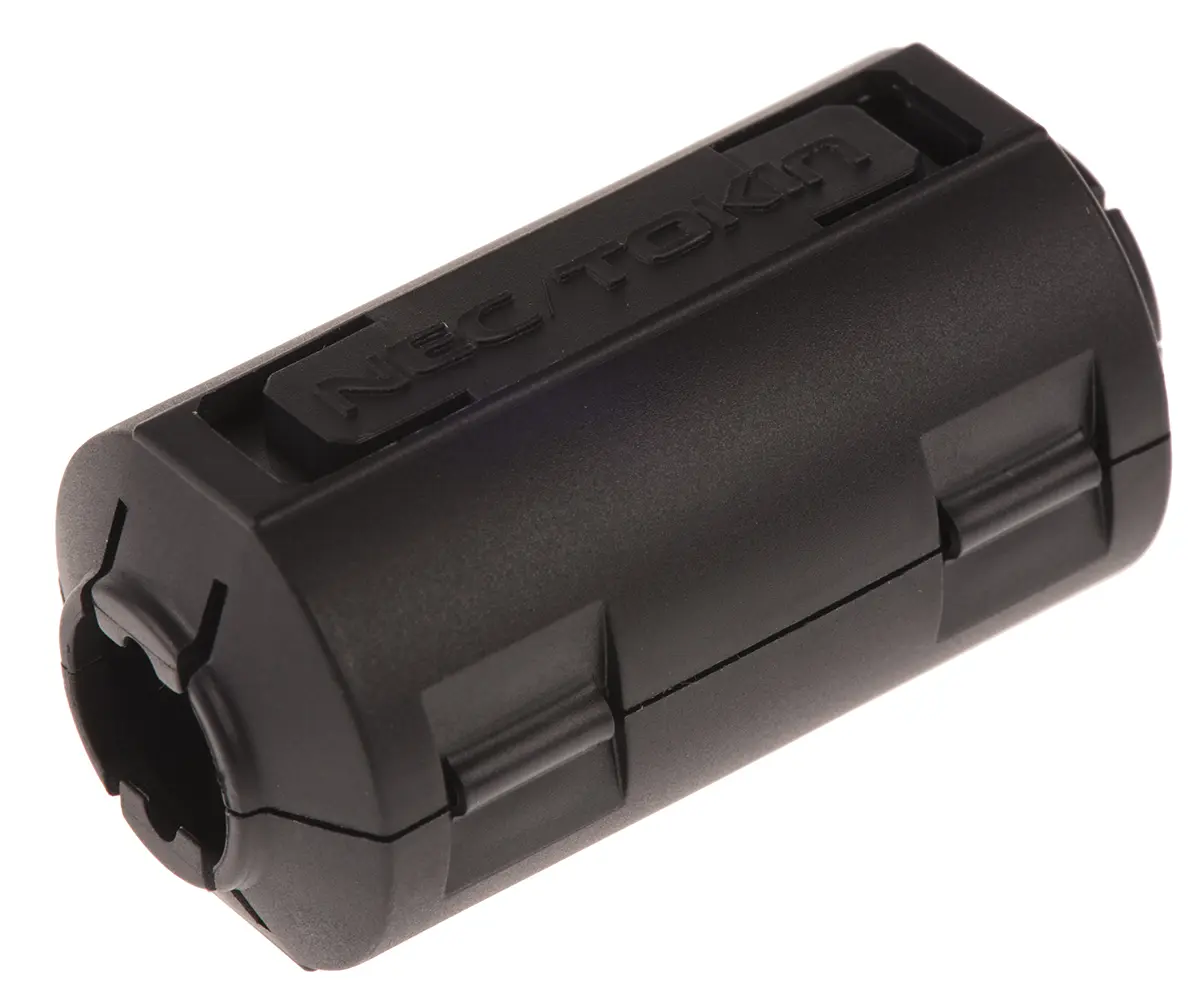 Produktfoto 1 von KEMET ESD-SR Snap-on Cores Ferrit Ringkern, Typ Snap-Ferrit, Ferrit, 246Ω @ 100MHz, 20.2 x 39 x 20mm, für Kabel-Ø 9mm