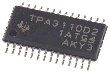Produktfoto 1 von Texas Instruments 2 Klasse D Audioverstärker 15W Audio HTSSOP 28-Pin 85 °C