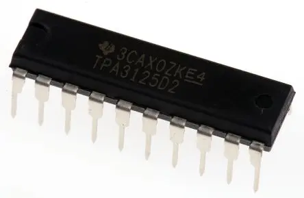 Produktfoto 1 von Texas Instruments 2 Klasse D Audioverstärker 10W Audio PDIP 20-Pin 85 °C