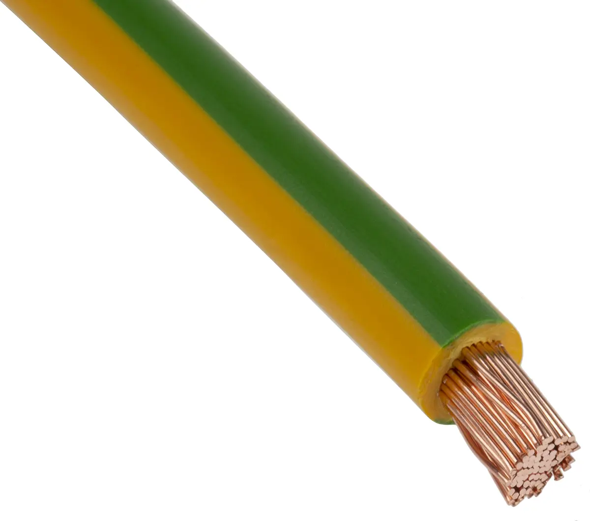 Produktfoto 1 von Lapp Einzeladerleitung 10 mm² 100m Grün/Gelb PVC isoliert Ø 6.8mm