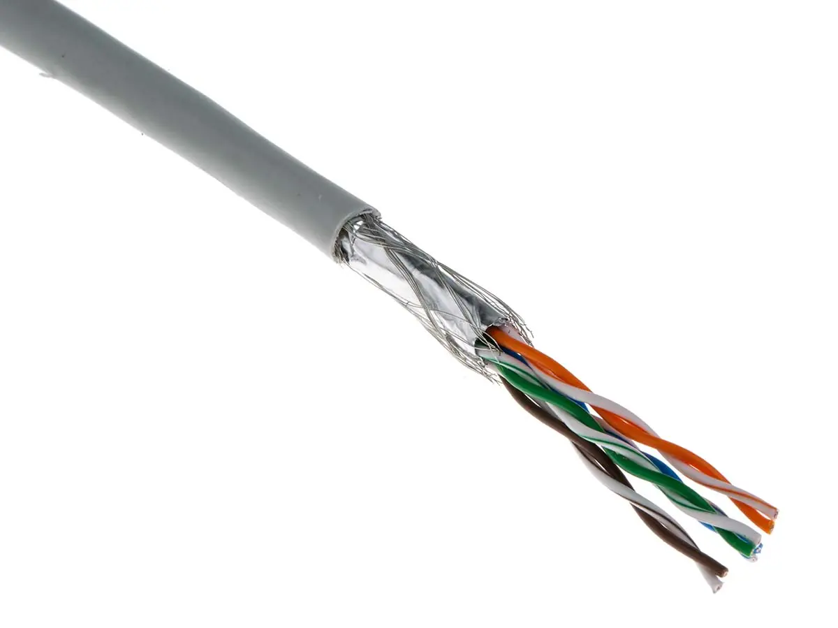 Produktfoto 1 von RS PRO Cat5e Ethernet-Kabel, 305 m, Grau S/UTP, Polyvinylchlorid
