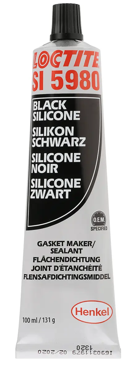 Produktfoto 1 von Loctite Loctite SI 5980 Flächendichtung Paste für Profildichtung Schwarz, Rohr 100 ml, -55 °C → 250 °C