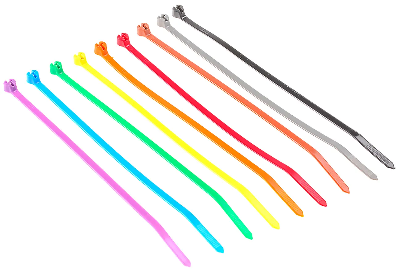 Produktfoto 1 von Thomas & Betts Ty-Rap Nylon 6.6 Kabelbinder Nicht lösbar Verschiedene 4.8 mm x 186 mm